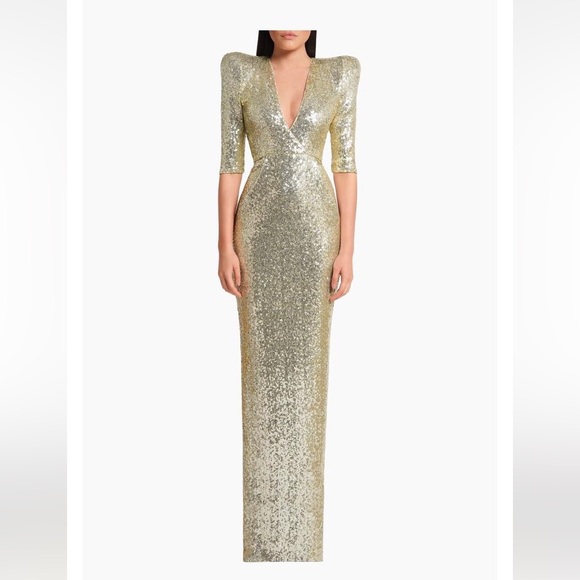 Zhivago Dresses & Skirts - Elegant Gold Sequin Gown